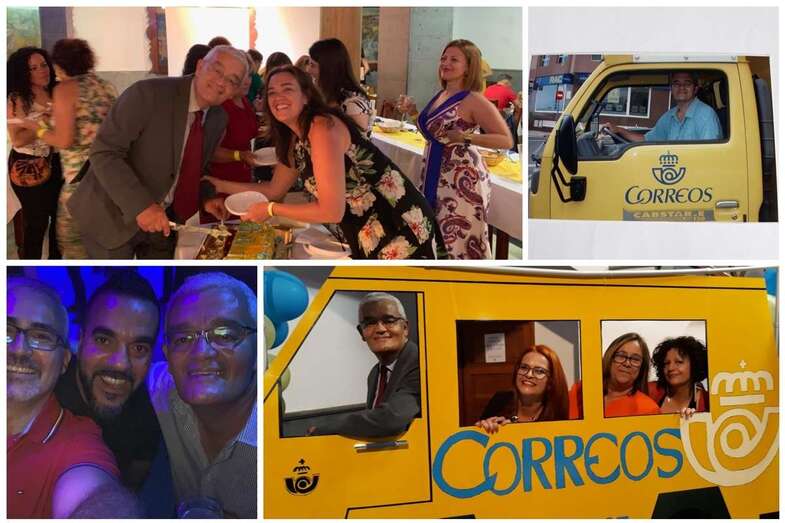 Compañeros de trabajo y familiares le dispensaron a Delgado una gran fiesta de despedida en El Casino (Foto TA)